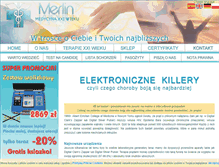 Tablet Screenshot of merlin-zdrowie.pl